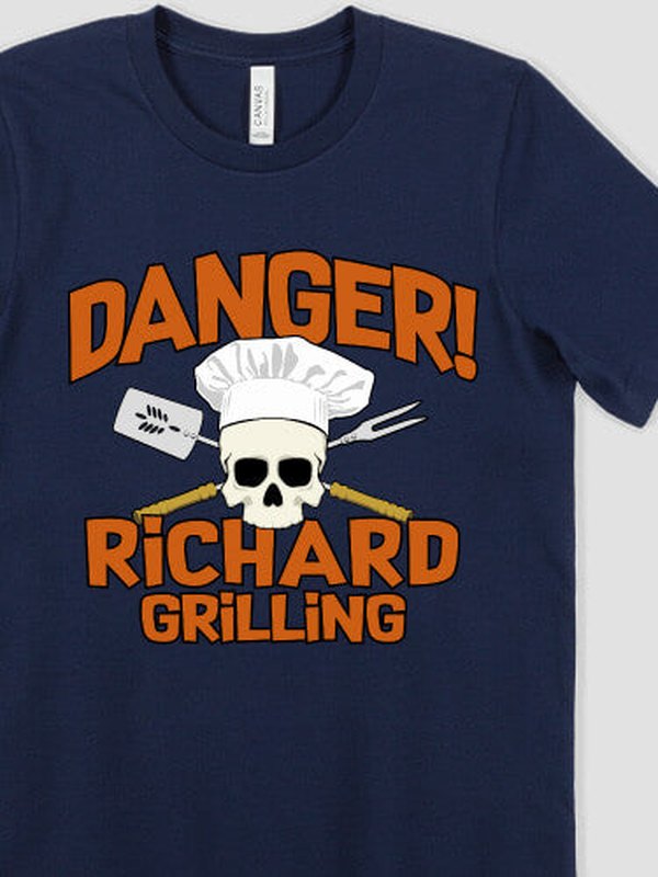 Danger Grilling : Premium Printed T-Shirts