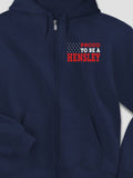 Family Flag : Embroidered Zip Hoodies