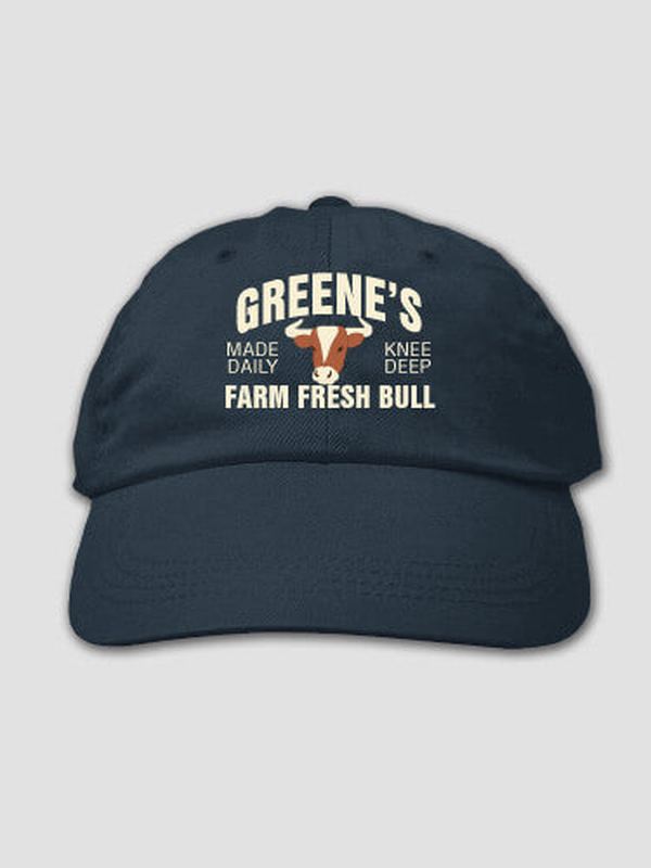Farm Fresh Bull : Embroidered Baseball Hats