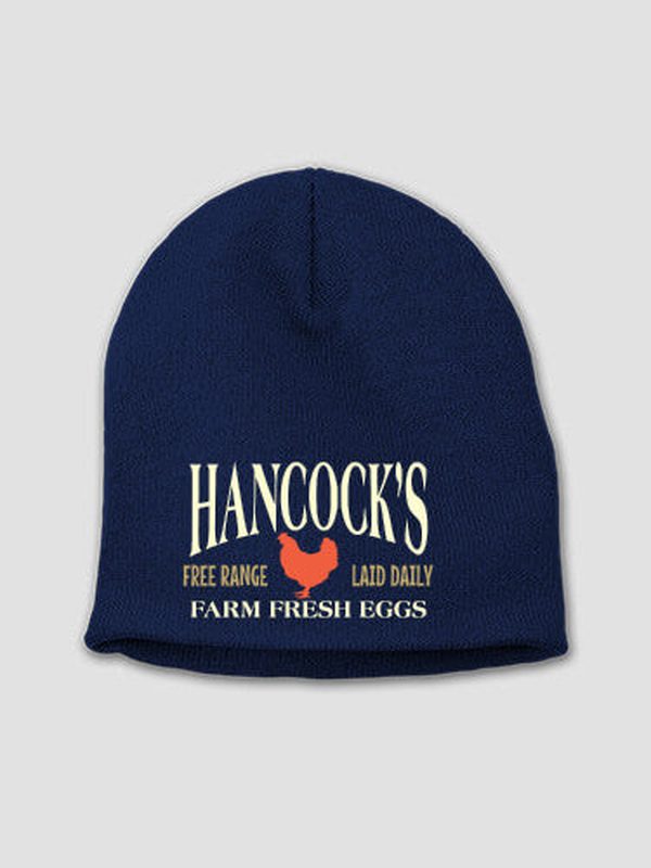 Farm Fresh Eggs : Embroidered Beanies