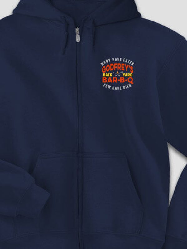 Few Have Died BBQ : Embroidered Zip Hoodies product image 3