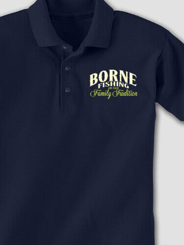 Fishing Family Tradition : Embroidered Polo Shirts product image 3