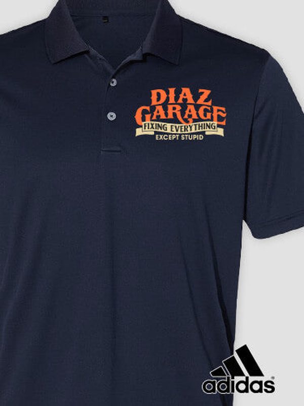 Fixing Everything Garage : Embroidered Adidas® Polo Shirts product image 2