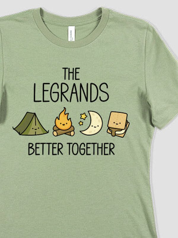 Better Together Camping : Premium Printed T-Shirts