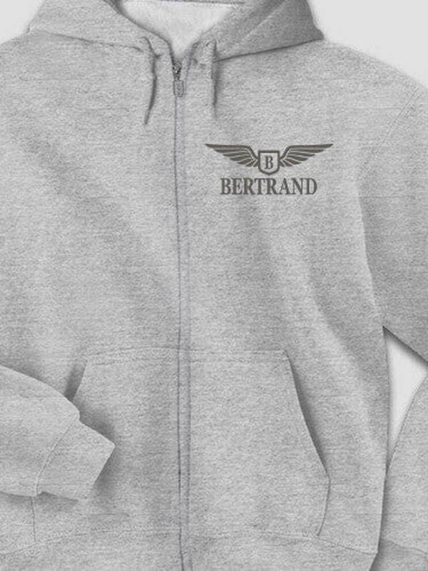 Aviation Monogram : Embroidered Zip Hoodies product image 3