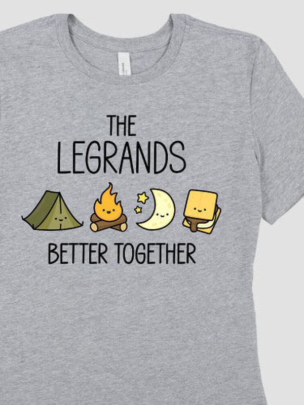 Better Together Camping : Premium Printed T-Shirts