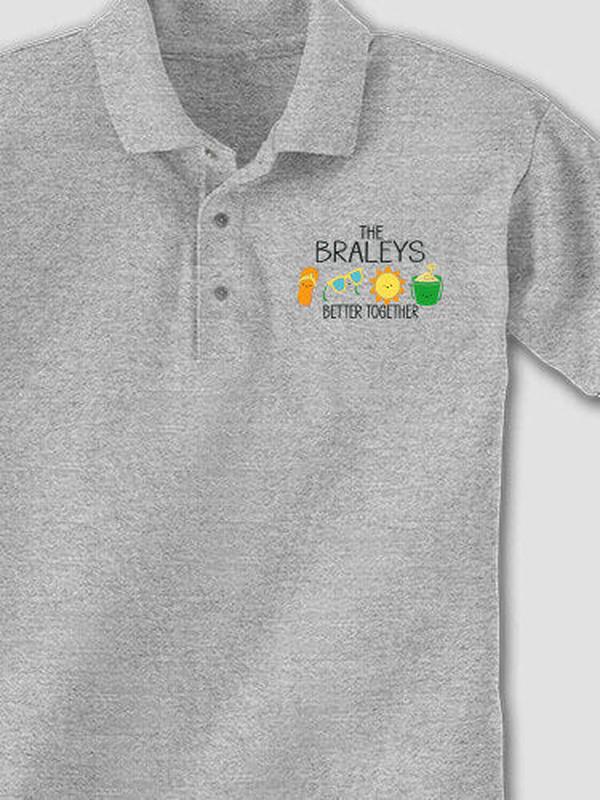 Better Together Vacation : Embroidered Polo Shirts product image 1