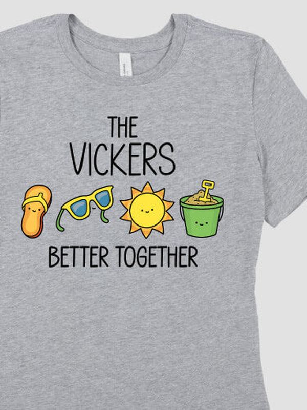 Better Together Vacation : Premium Printed T-Shirts