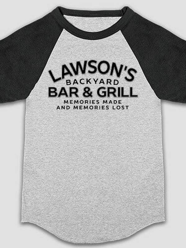 Backyard Bar and Grill : Printed Raglan Shirts