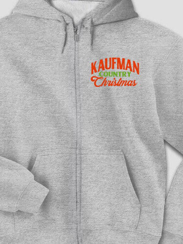 Country Christmas : Embroidered Zip Hoodies product image 3