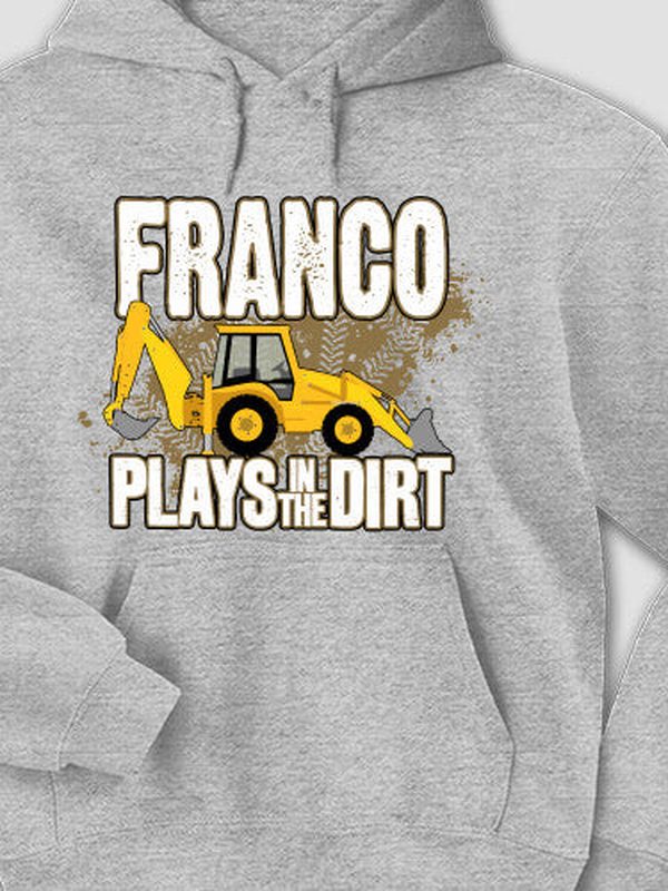 Dirt Shirt - Backhoe : Printed Hoodies product image 2