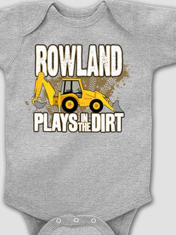 Dirt Shirt - Backhoe : Printed Baby Bodysuits product image 2