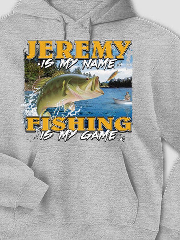 Fishing is my Game : Printed Hoodies product image 1