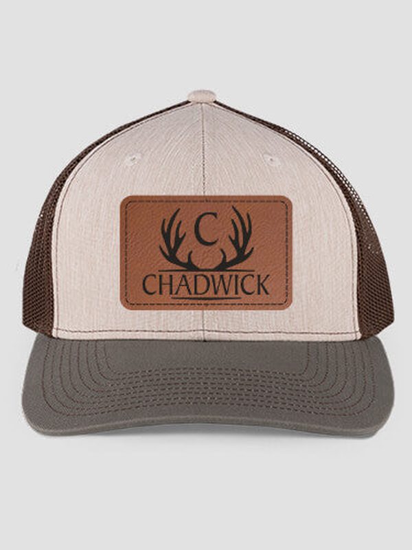 Antler Monogram : Structured Trucker Hats with Patch