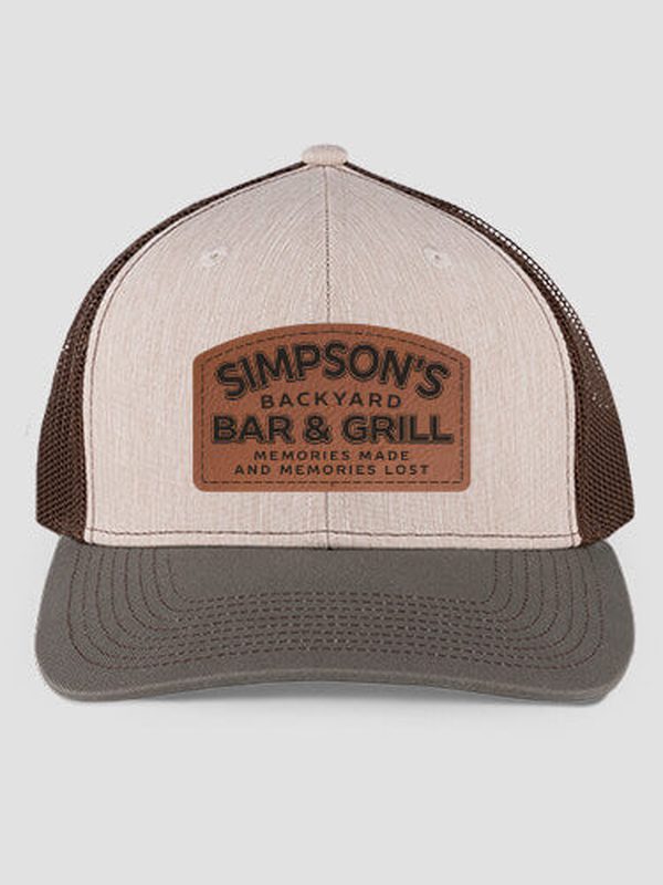 Backyard Bar and Grill : Structured Trucker Hats with Patch