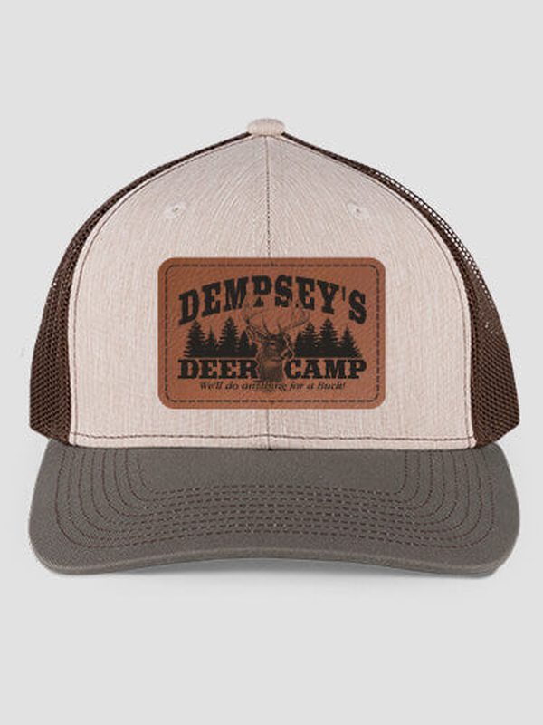 Deer Camp : Structured Trucker Hats with Patch