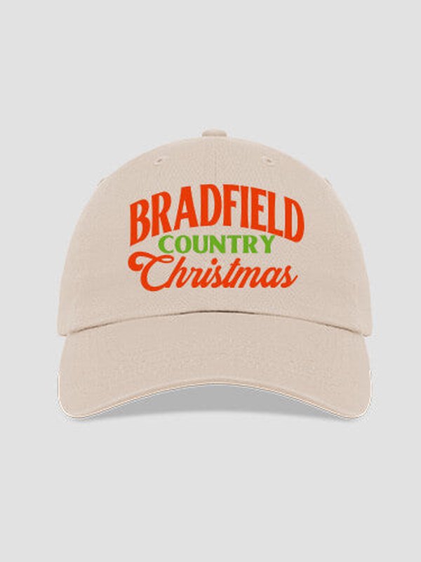 Country Christmas : Embroidered Baseball Hats