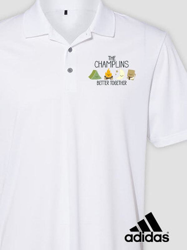 Better Together Camping : Embroidered Adidas® Polo Shirts product image 2