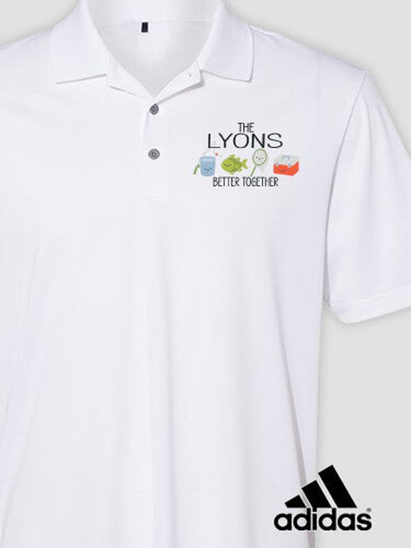 Better Together Fishing : Embroidered Adidas® Polo Shirts product image 2