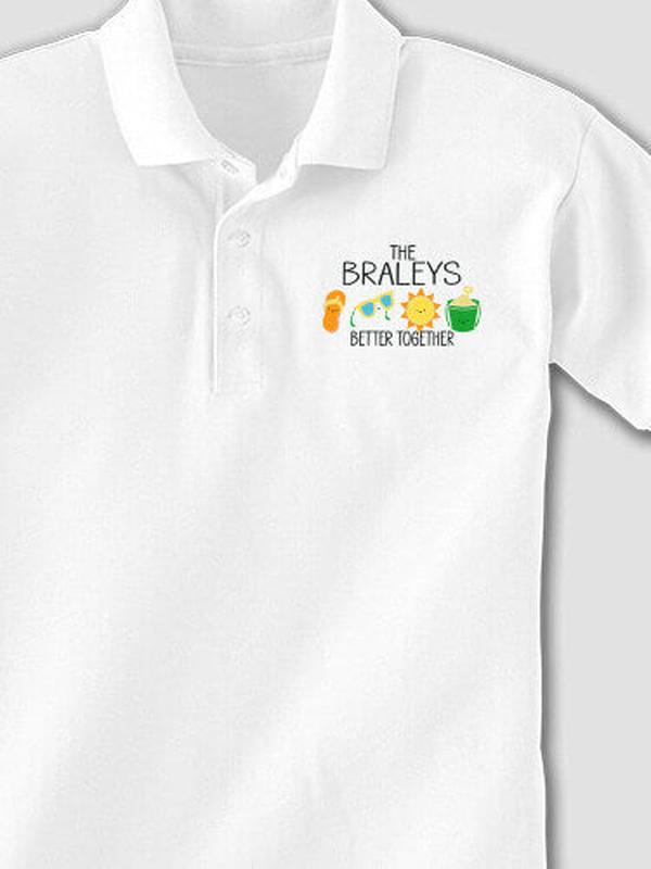Better Together Vacation : Embroidered Polo Shirts product image 2