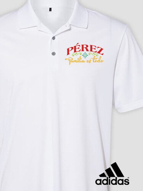 Familia es Todo : Embroidered Adidas® Polo Shirts product image 3