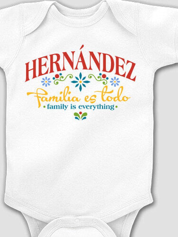 Familia es Todo : Printed Baby Bodysuits